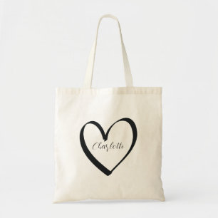 Liebe Heart Monogram Bridesmaid Wedding Swag Tragetasche