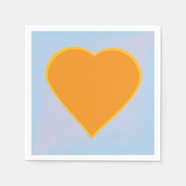 Liebe Heart Napkins Serviette (Vorderseite)