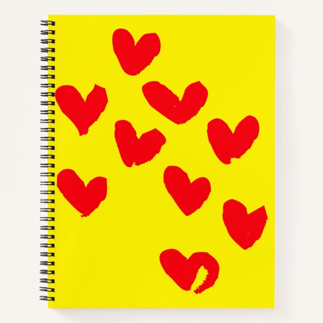 Liebe Heart Notebook Notizbuch (Vorderseite)