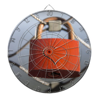 Liebe Heart Padlock Dartscheibe