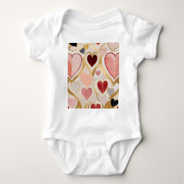 Liebe Hearts Baby Strampler