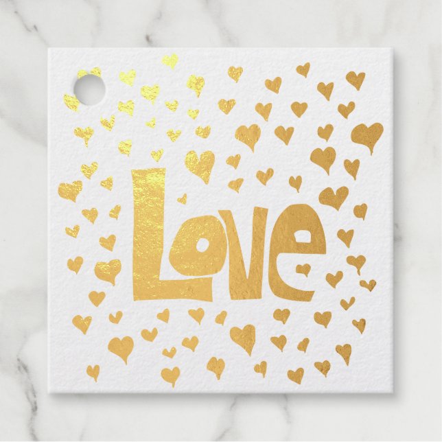 Liebe Hearts Geschenkanhänger (Vorderseite)