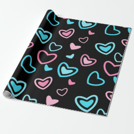 Liebe Hearts Geschenkpapier