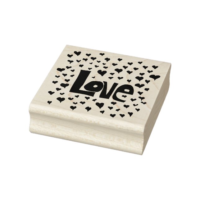 Liebe Hearts Gummistempel (Stempel)