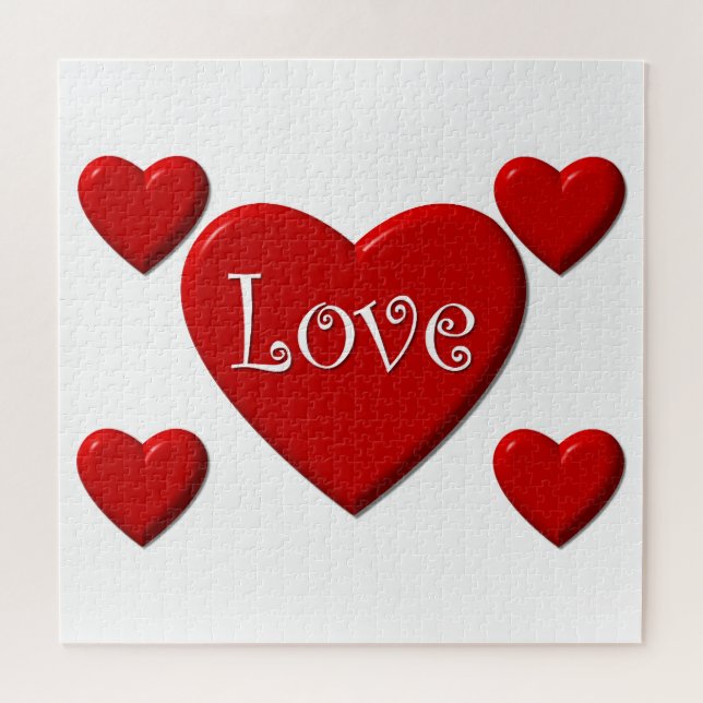 Liebe Hearts Jigsaw Puzzle (Horizontal)