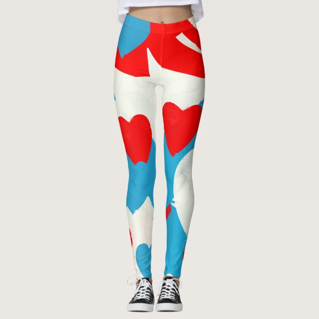 Liebe Hearts Leggings (Vorderseite)
