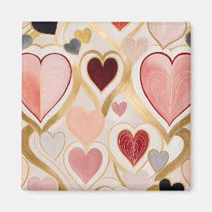 Liebe Hearts Magnet