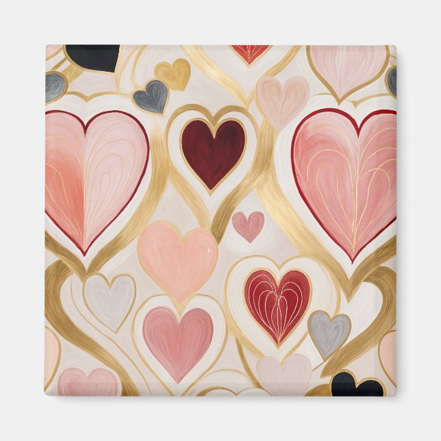 Liebe Hearts Magnet (Vorne)