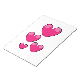 Liebe Hearts Notizblock