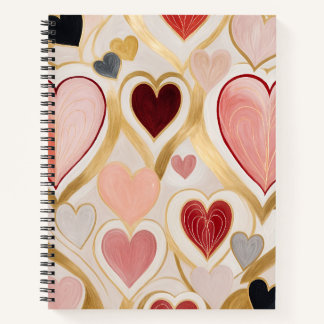 Liebe Hearts Notizbuch