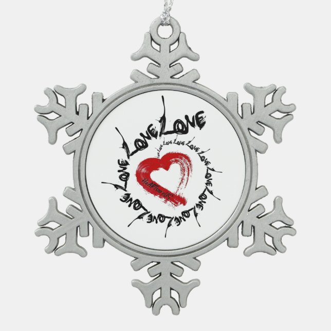 Liebe Hearts Ornament (Vorderseite)