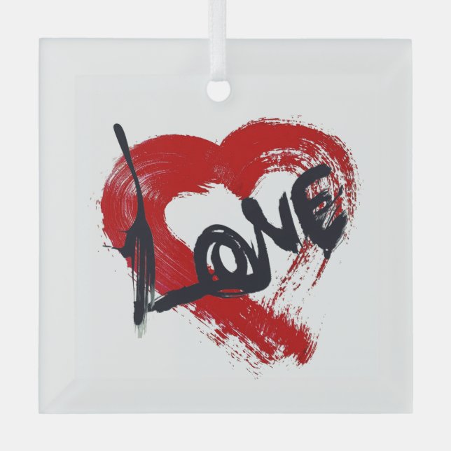 Liebe Hearts Ornament (Vorderseite)