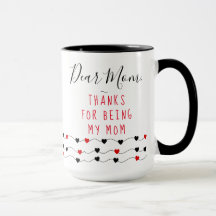 Liebe Hearts | Personalisiert Sehr geehrte Mama
