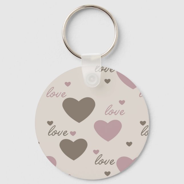 Liebe Hearts Schlüsselanhänger (Vorderseite)