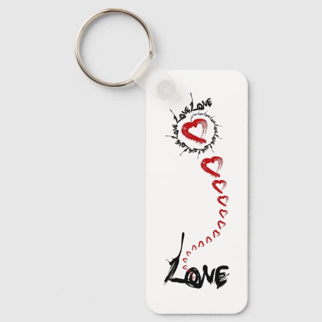 Liebe Hearts Schlüsselanhänger (Vorderseite)