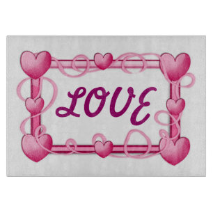 LIEBE HEARTS SCHNEIDEBRETT