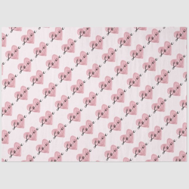 Liebe Hearts Seidenpapier (Vorderseite)