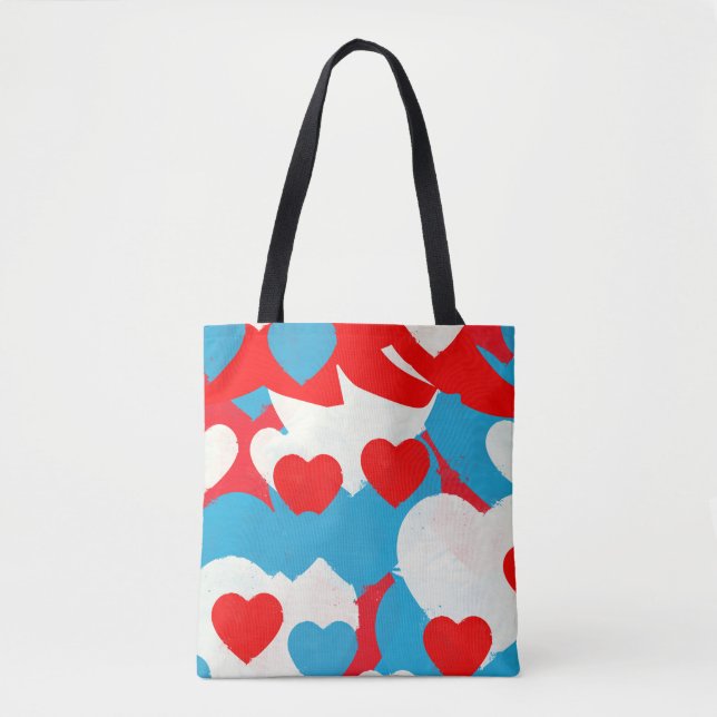Liebe Hearts Tasche (Vorderseite)