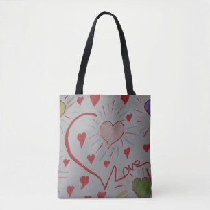 Liebe Hearts Tote Bag Tasche