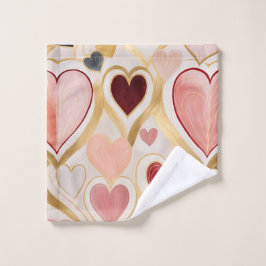 Liebe Hearts Waschlappen