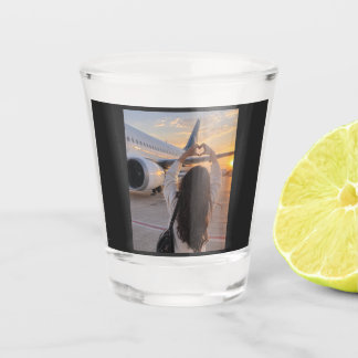 Liebe hebt ab schnapsglas