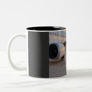 Liebe hebt ab zweifarbige tasse
