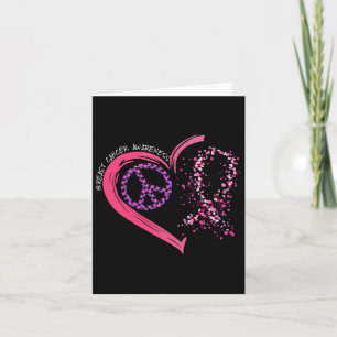 Liebe heilen gebleichtes rosa Ribbon Brustkrebs Aw Karte