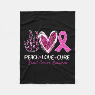 Liebe Heilen rosa Ribbon Brustkrebs Bewusstsein Fr Fleecedecke