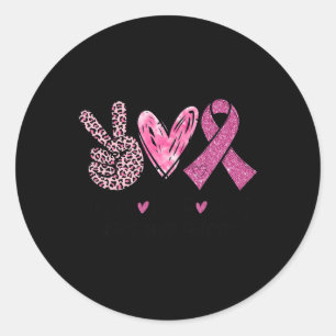 Liebe Heilen rosa Ribbon Brustkrebs Bewusstsein Fr Runder Aufkleber