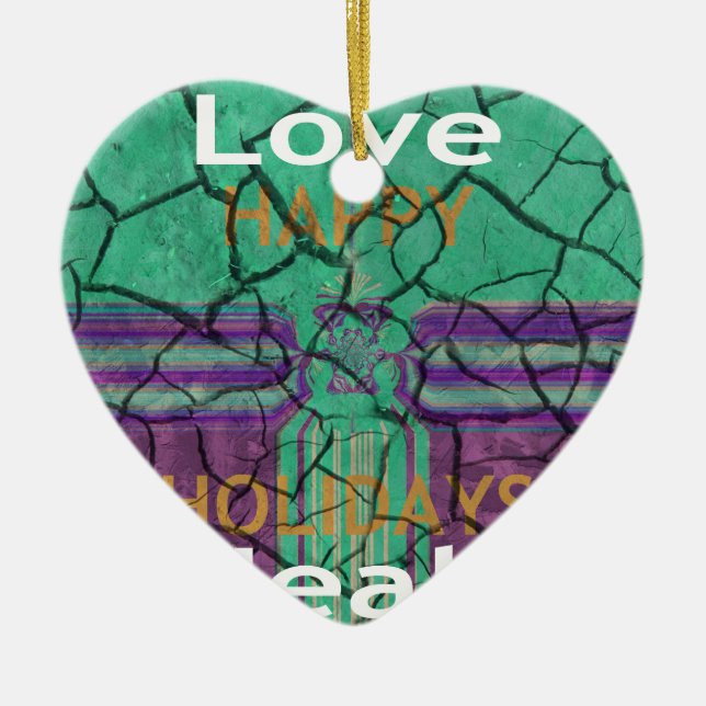 Liebe heilt keramikornament (Vorne)