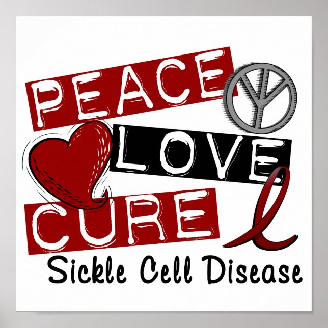 Liebe heilt Sichelzellkrankheit Poster (Vorne)