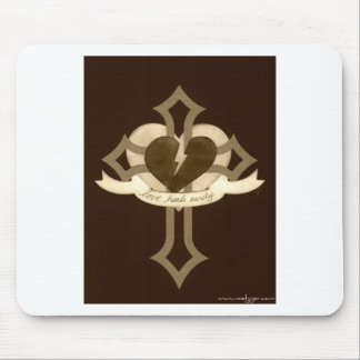 Liebe heilt sicher - Sepia Mousepad