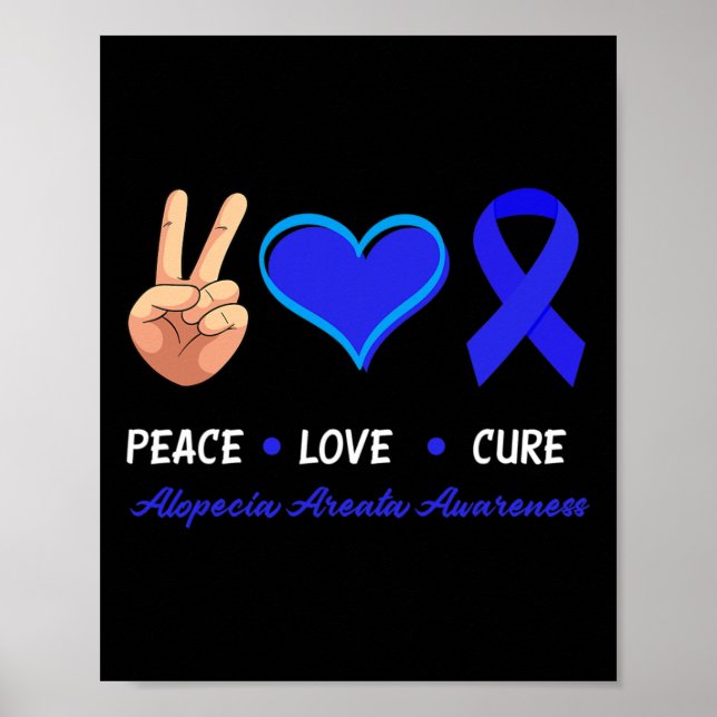 Liebe Heilung Alopecia Areata Sensibilisierung Poster (Vorne)