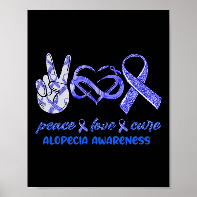 Liebe Heilung Alopezie Bewusstsein Poster (Vorne)