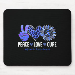 Liebe Heilung Ataxia Sensibilisierungsmonat Blauer Mousepad