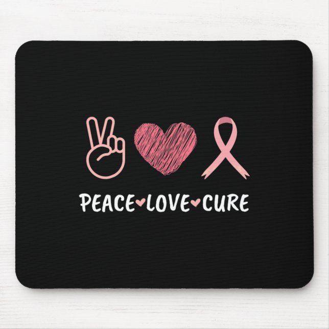 Liebe Heilung Brustkrebs Mousepad (Vorne)