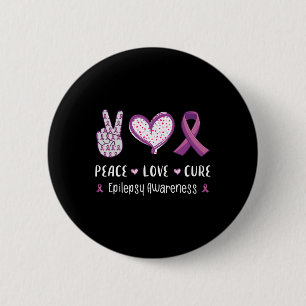 Liebe Heilung Epilepsie Bewusstsein Männer Kinder Button
