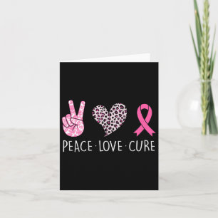 Liebe Heilung Herz rosa Ribbon Brustkrebs-Aussicht Karte