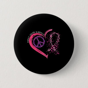 Liebe Heilung Herzhaftes Rosa Band Brustkrebsbewus Button