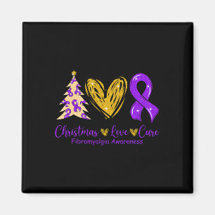 Liebe Heilung Lila Ribbon Fibromyalgie Bewusstsein Magnet