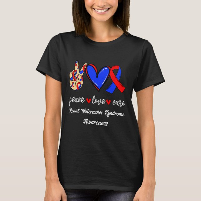 Liebe Heilung Nierenernährungssyndrom Bewusstsein T-Shirt (Vorderseite)