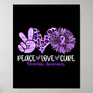 Liebe Heilung Sonnenblumen Leopard Überdosierung B Poster