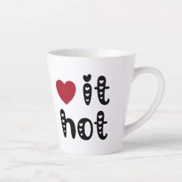 Liebe heiß mit Herz Milchtasse