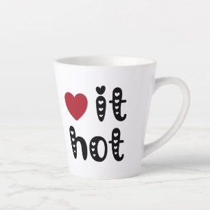 Liebe heiß mit Herz Milchtasse
