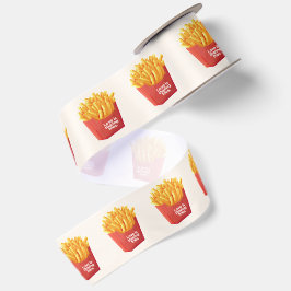 Liebe heißt, Pommes zu teilen. | Romantisches Lach Satinband