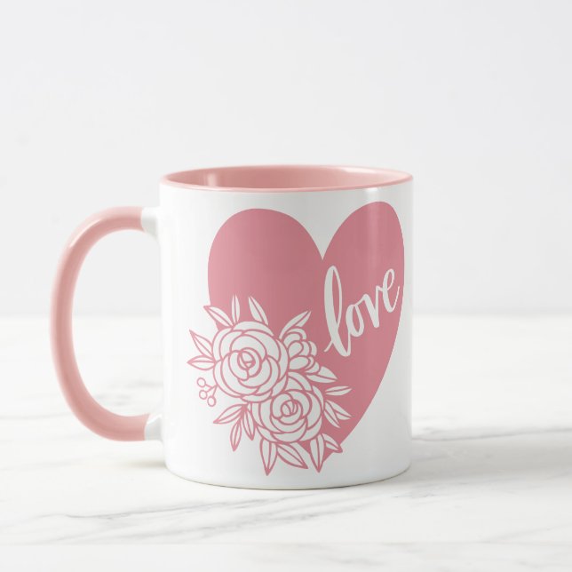 LIEBE HERART BLUME TASSE (Links)