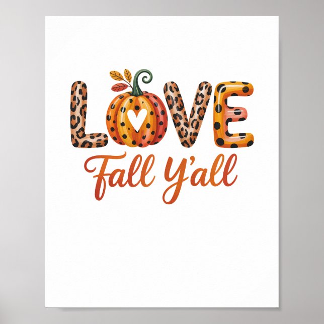 Liebe Herbst Poster (Vorne)
