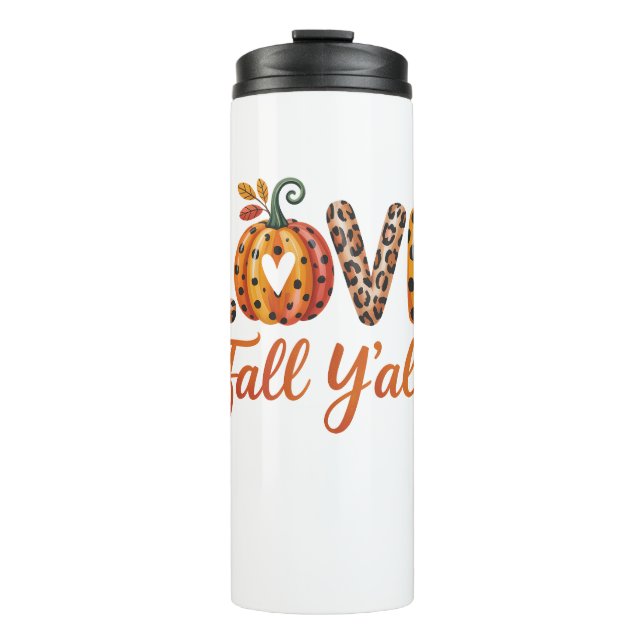 Liebe Herbst Thermosbecher (Vorderseite)