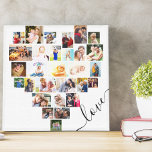 Liebe Herz 29 FotoCollage Kleiner Platz Leinwanddruck<br><div class="desc">Erstellen Sie Ihre eigene, herzförmige FotoCollage mit 29 Ihrer Lieblings-Familienfotos und wählen Sie selber aus. Die Fotovorlage ist für Sie ein Set, um Ihre Bilder in Reihen von links nach rechts hinzuzufügen. Die Collage besteht aus einer Vielzahl von Landschafts-, Portrait- und Quadrat-Formen, um Ihnen viele Möglichkeiten zu geben, wenn Sie...</div>