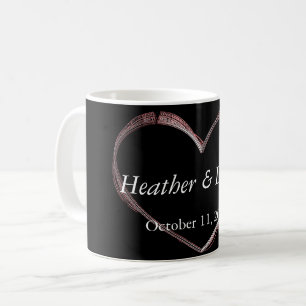 Liebe Herz Attraktive, charmante Hochzeit Kaffeetasse